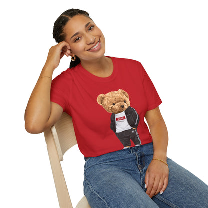 Casual Graphic Tee: Trendy Bear Design, Fun Unisex T-Shirt, Perfect for Gifts, Casual Wear, Everyday Style