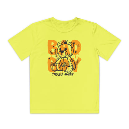 Youth Spirit Graphic Tee with Playful Bear Design, Fun Kids Shirt, Trendy Youth Apparel, Toddler Sportswear, Unique Birthday Gift