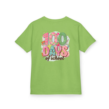 Kids 100 Days of School Tee, Fun t-shirt for kids, Milestone celebration shirt, Perfect for school events, Unique kids' apparel