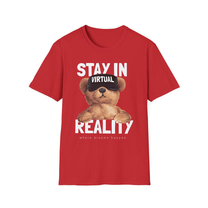 Virtual Reality Bear T-Shirt, Cute Graphic Tee, Funny Gift for Gamers, Trendy Apparel, Birthday Gift, Casual Wear
