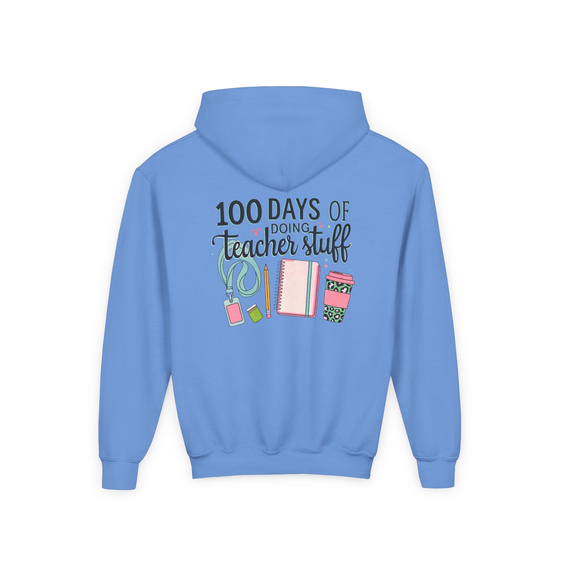 Teacher Appreciation Youth Hoodie, Perfect for School Days, Gifts for Educators, 100 Days of Teacher Stuff, Cozy Classroom Wear, Fun