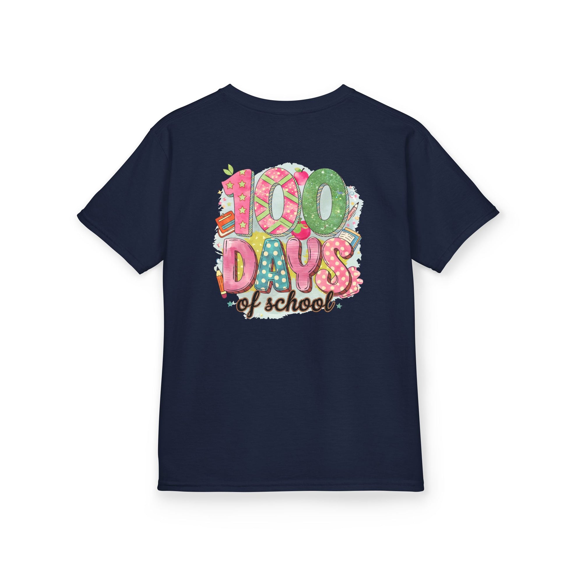 Kids 100 Days of School Tee, Fun t-shirt for kids, Milestone celebration shirt, Perfect for school events, Unique kids' apparel