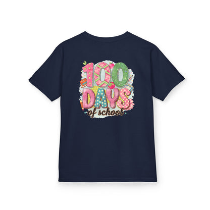Kids 100 Days of School Tee, Fun t-shirt for kids, Milestone celebration shirt, Perfect for school events, Unique kids' apparel