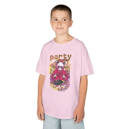 Vibrant Kids Party Tee, Fun Kids T-Shirt, Summer Party Shirt, Birthday Gift Idea, Cool Graphic Tee, Youth Apparel