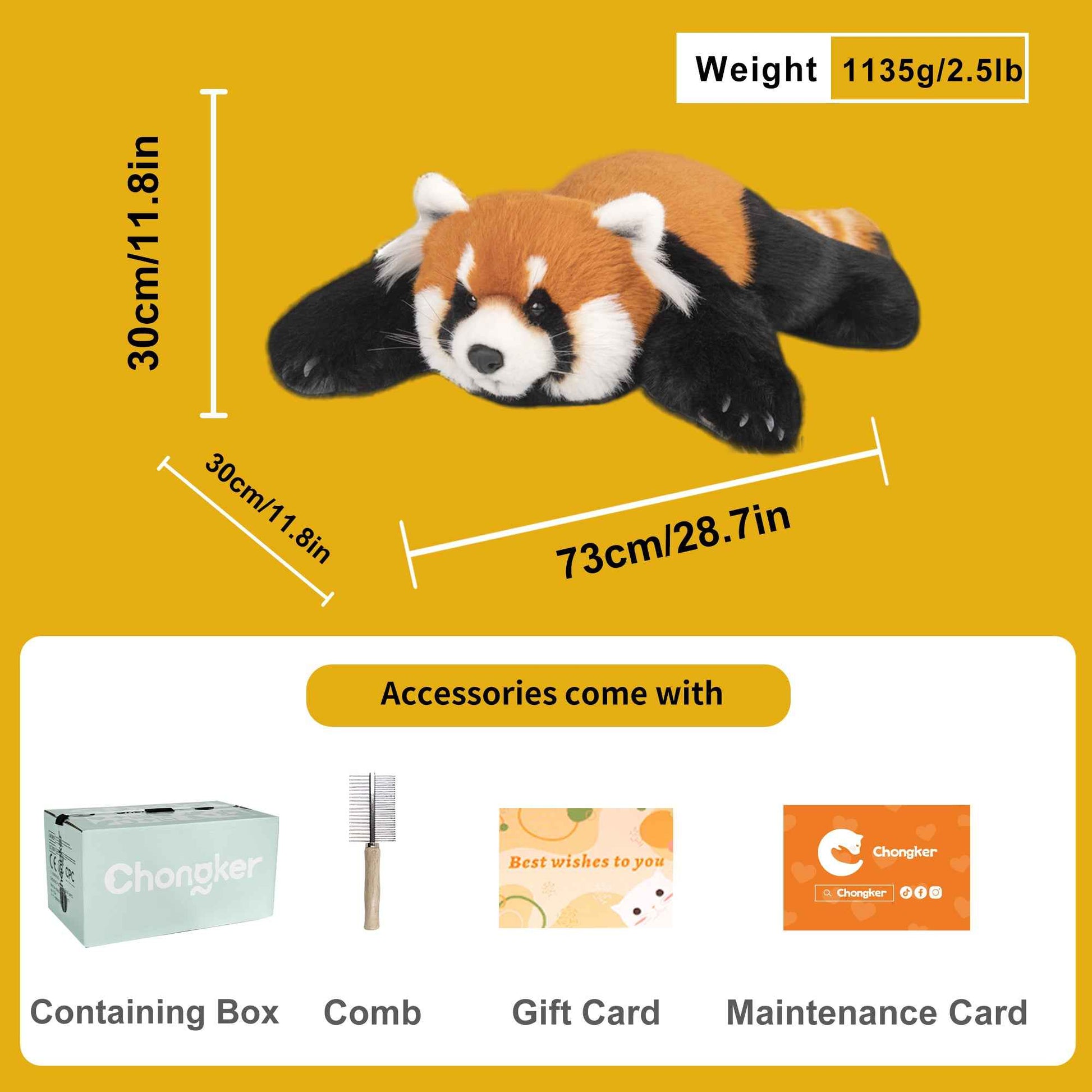 Red Panda Weighted Plush – Snuggle Toy for Relaxation