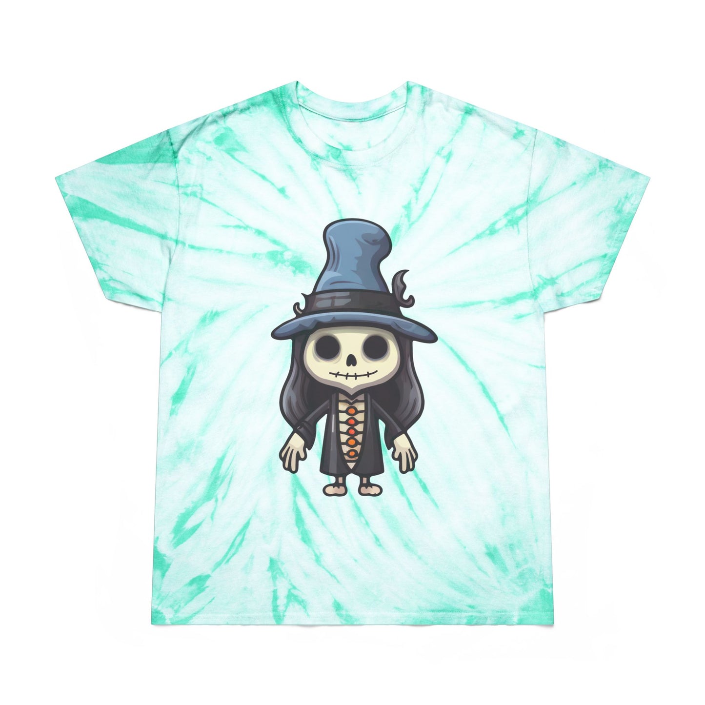 Whimsical Tie-Dye Tee, Cyclone Skull Graphic Shirt, Cute Festival Outfit, Summer Vibes, Perfect for Gifts - Cozy Kawaii LLC