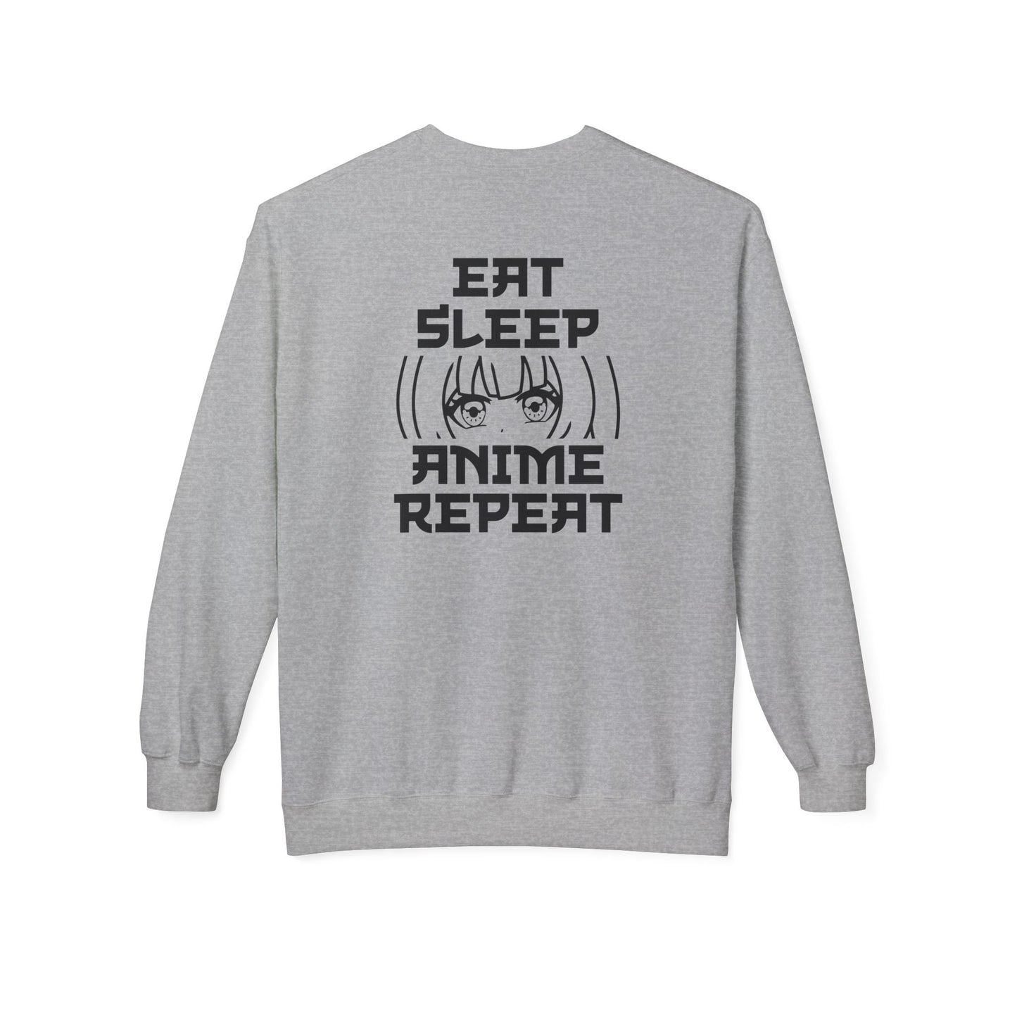 Anime Fan Crewneck Sweatshirt, Cozy Fleece, Gift for Anime Lovers, Casual Wear, Funny Sweatshirt