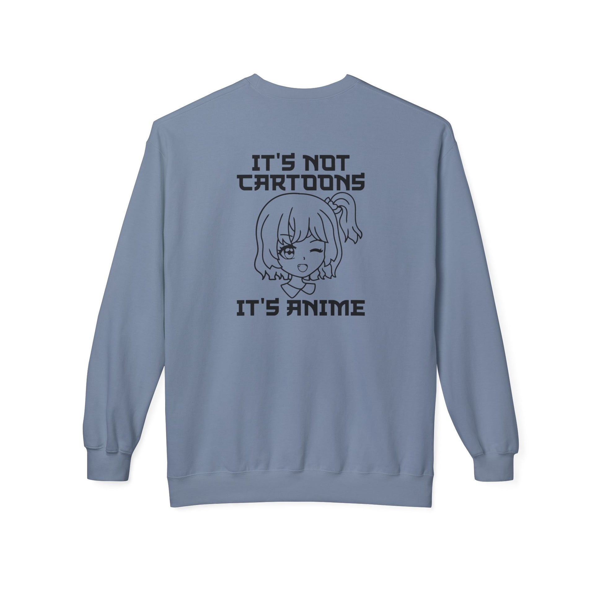 Anime Sweatshirt - It's Not Cartoons, Gift for Anime Fans, Casual Wear, Cozy Hoodie Alternative, Perfect for Conventions