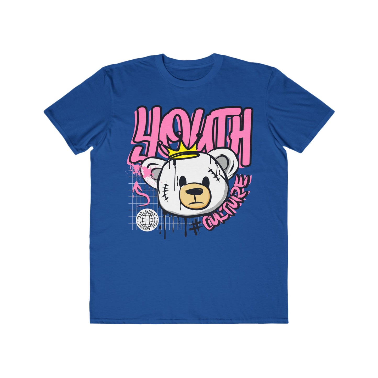 Urban Streetwear Tee, Youth Culture Graphic T-Shirt, Trendy Casual Wear for Teens, Unisex Fashion Top, Perfect Gift for Birthday Royal Blue