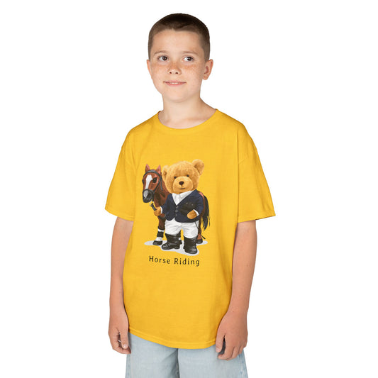Kids Horse Riding Tee - Fun, Comfortable Cotton Shirt for Equestrian Lovers, Ideal for Birthdays, Gifts, Everyday Wear, Kids Apparel Daisy