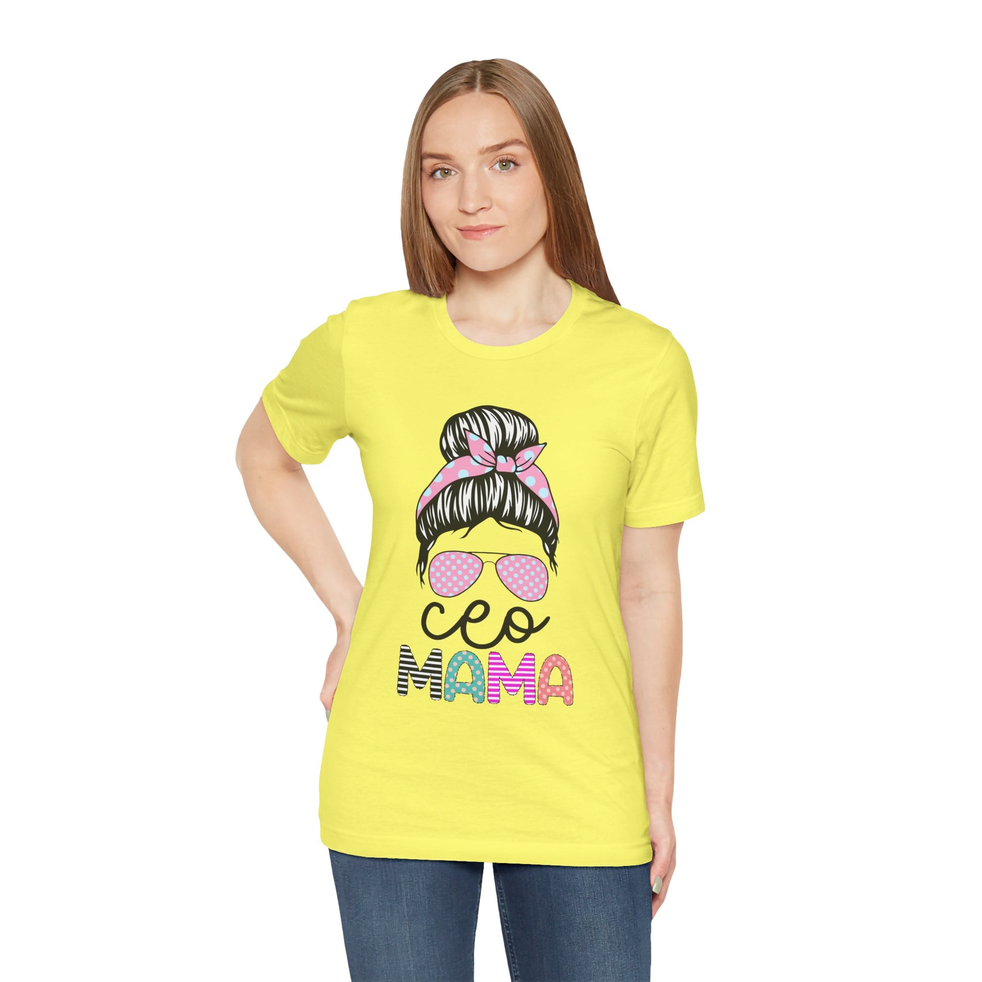 CEO Mama Graphic Tee, Unisex T-Shirt for Moms, Gift for New Mothers, Casual Summer Top, Fun Parenting Apparel, Mother's Day Gift
