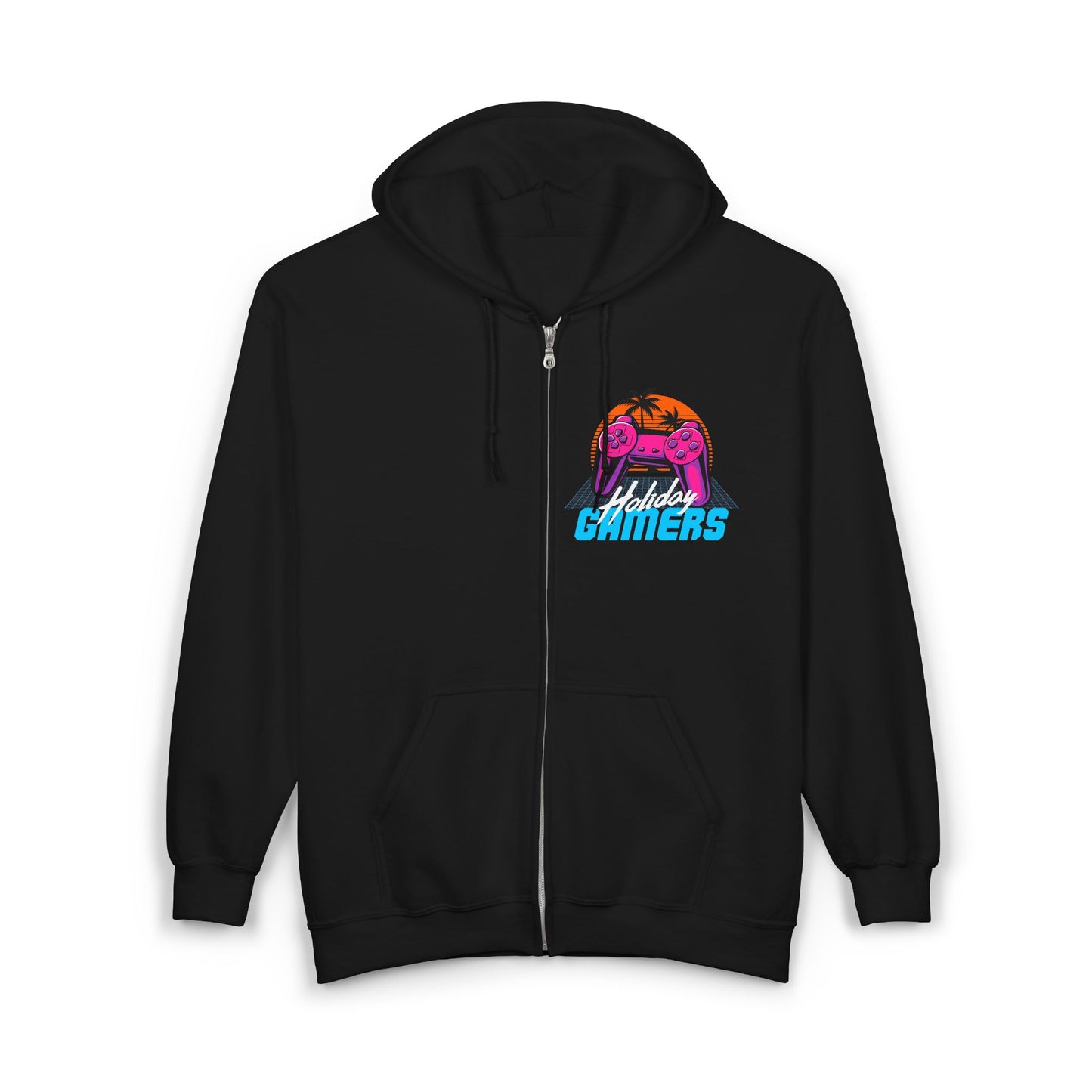 Unisex Gamers Zip Hoodie | Perfect for Gaming Enthusiasts, Comfortable Layering for All Seasons, Gift for Gamers, Stylish Sweatshirt