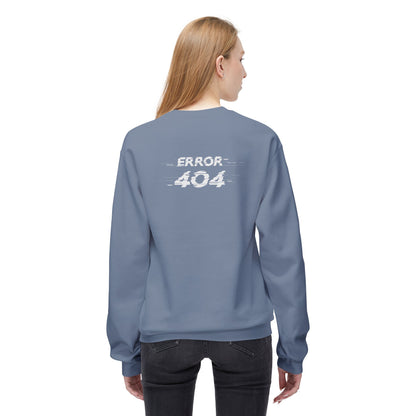 Error 404 Crewneck Sweatshirt, Funny Gift for Tech Lovers, Unisex Fleece Sweater, Casual Outfit, Geeky Humor Clothing