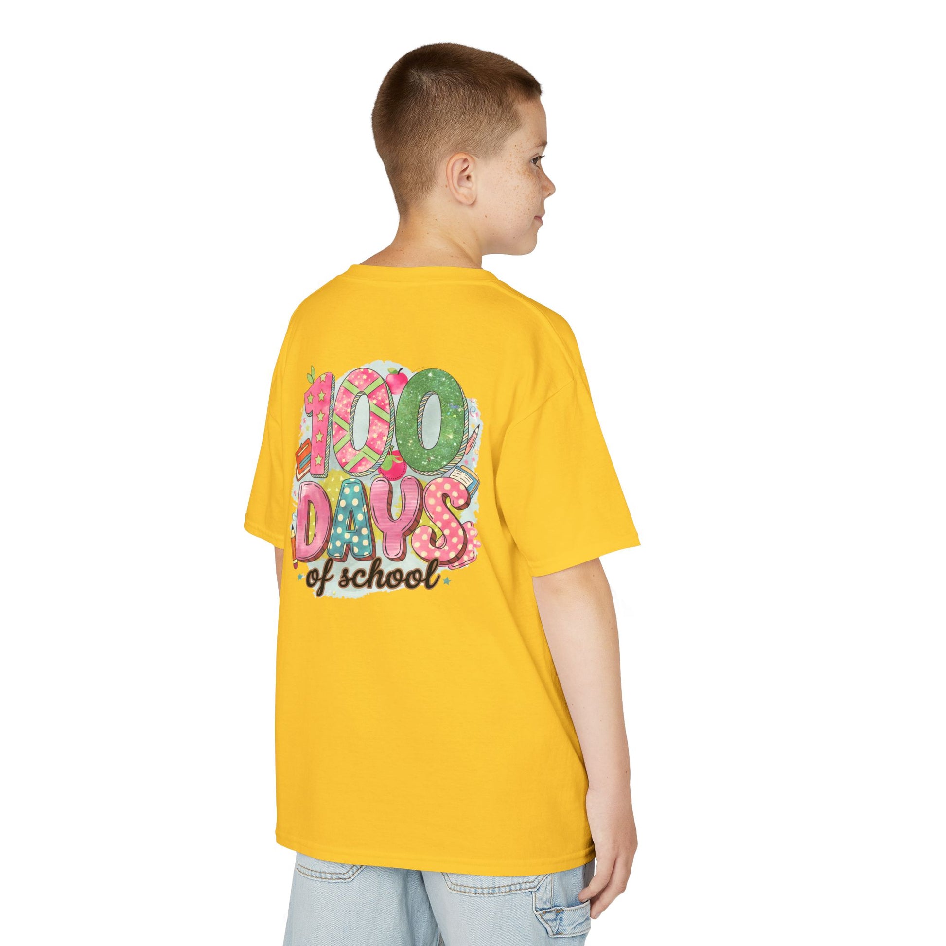 Kids 100 Days of School Tee, Fun t-shirt for kids, Milestone celebration shirt, Perfect for school events, Unique kids' apparel