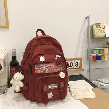 Elegant Female Backpack For Teenager Girls And Women Cute Fashionable Book Schoolbag And Laptop Bag