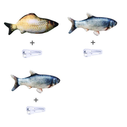 Without Cat Nip Version - Electric Jumping Fish Simulation Electric Fish Toy Set L
