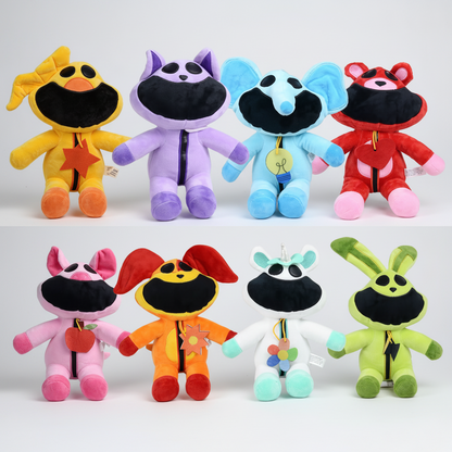 Smiling Critters Mini Plush Toy – Soft Cartoon Character Doll