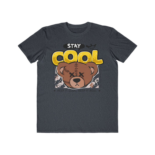 Stay Cool Urban Wear For Men, Cute Graphic T-Shirt, Casual Wear, Birthday Gift, Streetwear Style, Summer Apparel Heather Navy