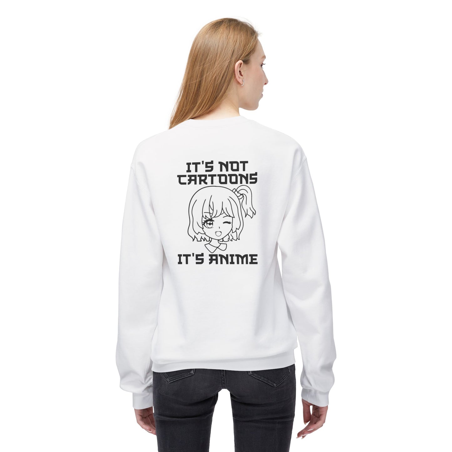 Anime Sweatshirt - It's Not Cartoons, Gift for Anime Fans, Casual Wear, Cozy Hoodie Alternative, Perfect for Conventions