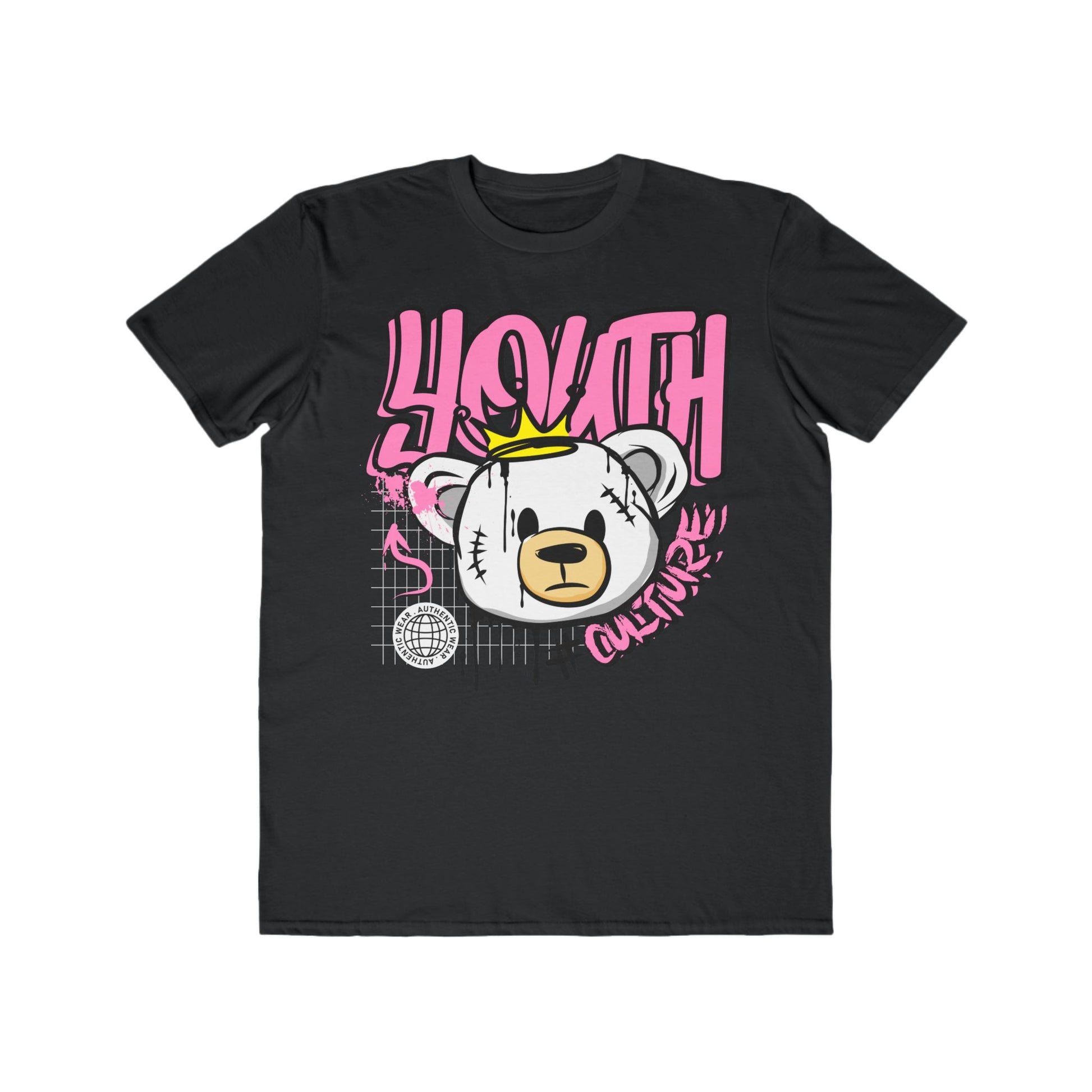 Urban Streetwear Tee, Youth Culture Graphic T-Shirt, Trendy Casual Wear for Teens, Unisex Fashion Top, Perfect Gift for Birthday Black