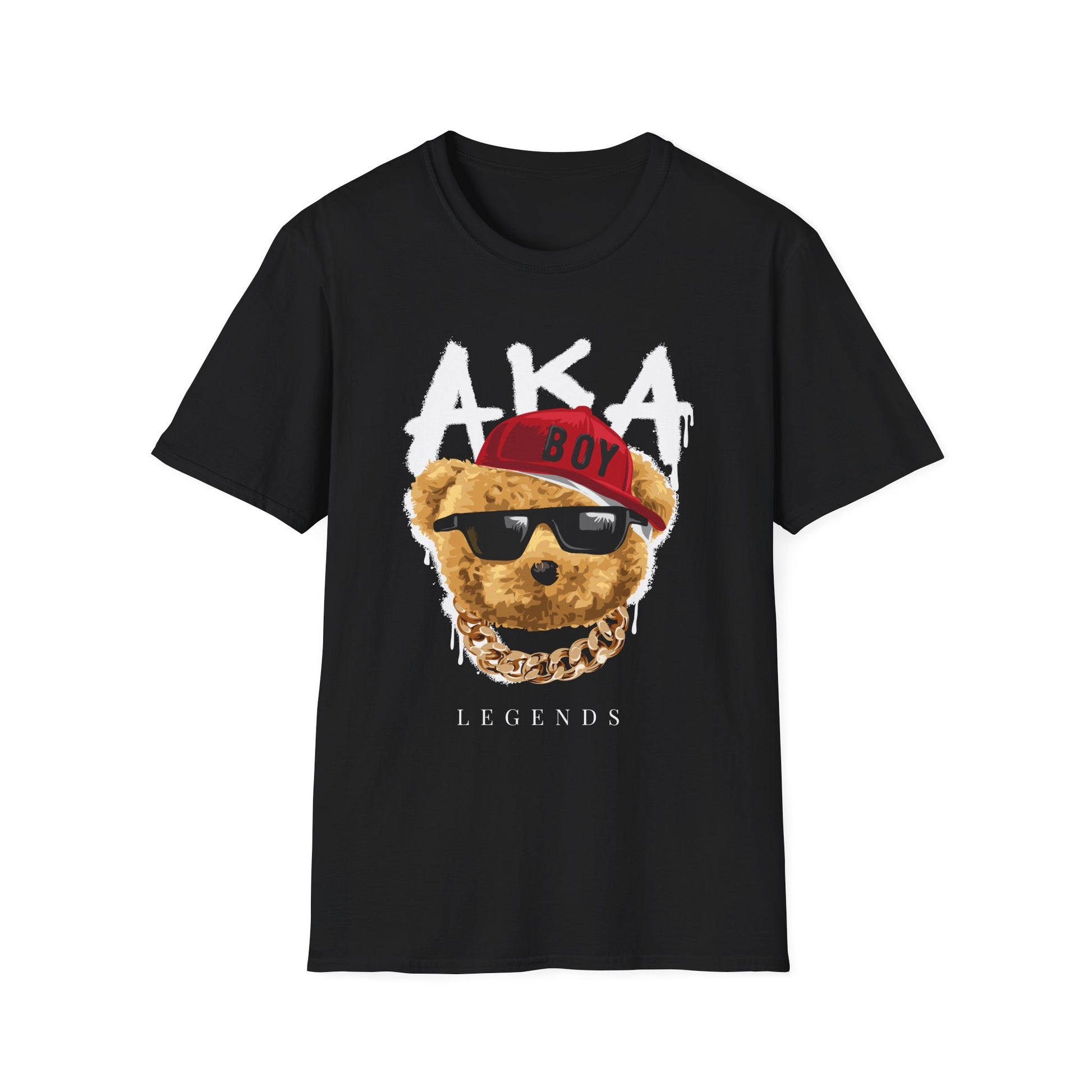 Trendy Graphic Tee: AKA Legends T-Shirt for Casual Wear, Gift for Bear Lovers, Stylish Summer Essential, Unisex Soft Tee