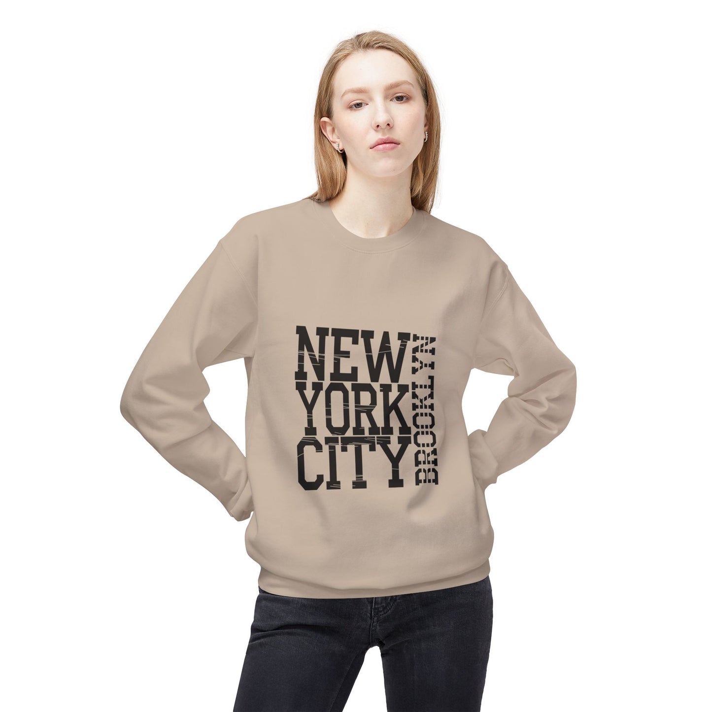 New York City Graphic Sweatshirt - Cozy Unisex Crewneck, Streetwear Style, Gift for NYC Lovers, Casual Wear, Travel Souvenir