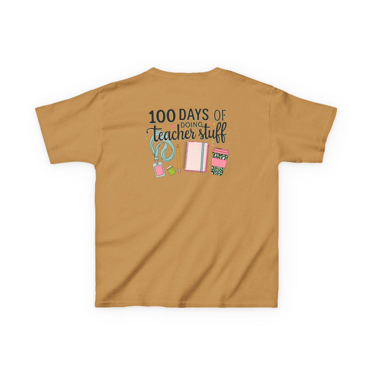 Teacher Appreciation Kids Tee, 100 Days of Teacher Stuff Shirt, School Spirit Tee, Gift for Future Educators, Kids' Classroom Apparel