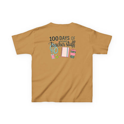 Teacher Appreciation Kids Tee, 100 Days of Teacher Stuff Shirt, School Spirit Tee, Gift for Future Educators, Kids' Classroom Apparel
