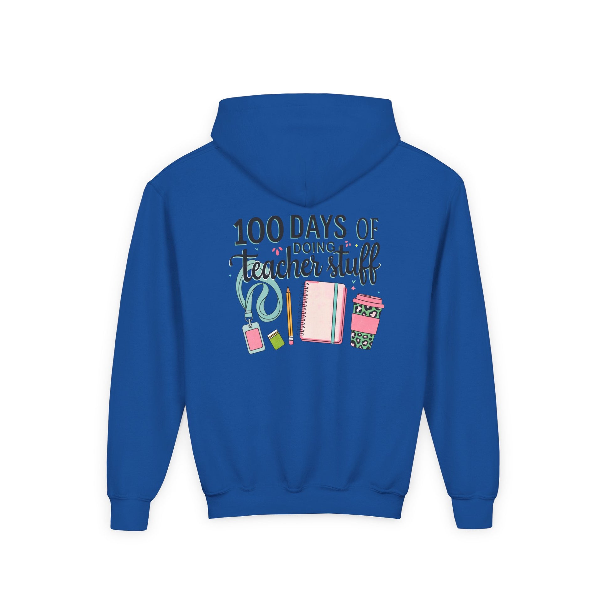 Teacher Appreciation Youth Hoodie, Perfect for School Days, Gifts for Educators, 100 Days of Teacher Stuff, Cozy Classroom Wear, Fun