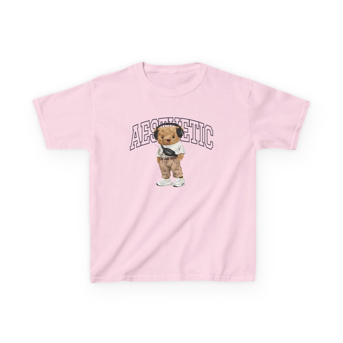 Aesthetic Kids Tee, Trendy Kid's Shirt, Cute Cotton Tee, Stylish Youth Apparel, Perfect Gift for Young Fashionistas Light Pink