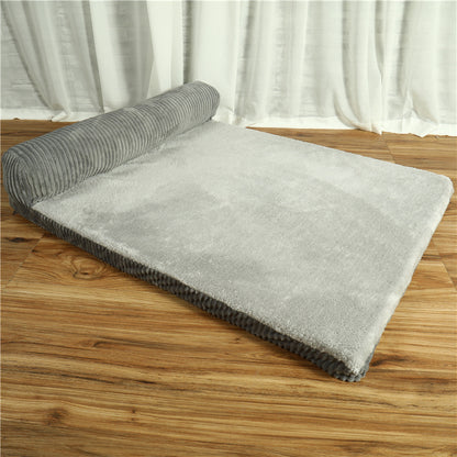 Pet Dog Bed Grey Unilateral