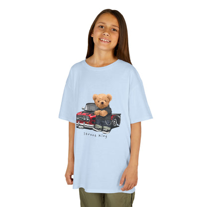 Adorable Kids Teddy Bear Tee, Fun Kids Shirt, Cute Casual Wear, Animal Lover Gift, Birthday Present, Childrens Clothing Light Blue