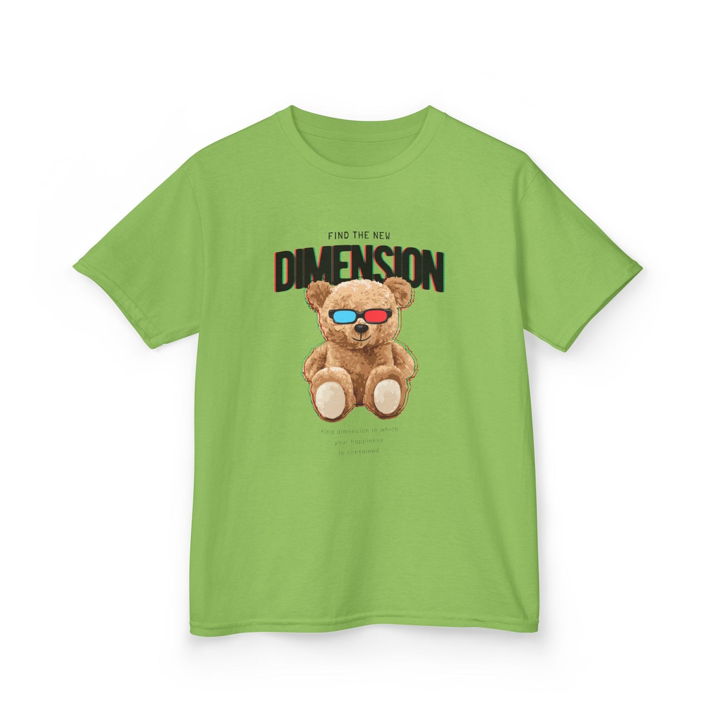 Kids Teddy Bear Graphic Tee, Fun Kids T-Shirt, Cute Gift for Children, Birthday Tee, Playful Shirt for Little Ones Lime