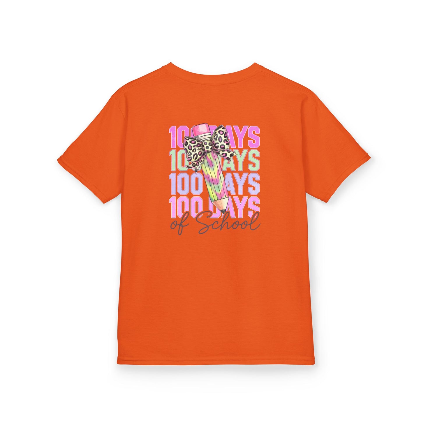 Kids 100 Days of School Tee, Fun Kids' T-Shirt, Celebration Shirt for Back to School, Kindergarten Milestone Gift, Cute Animal Print Design