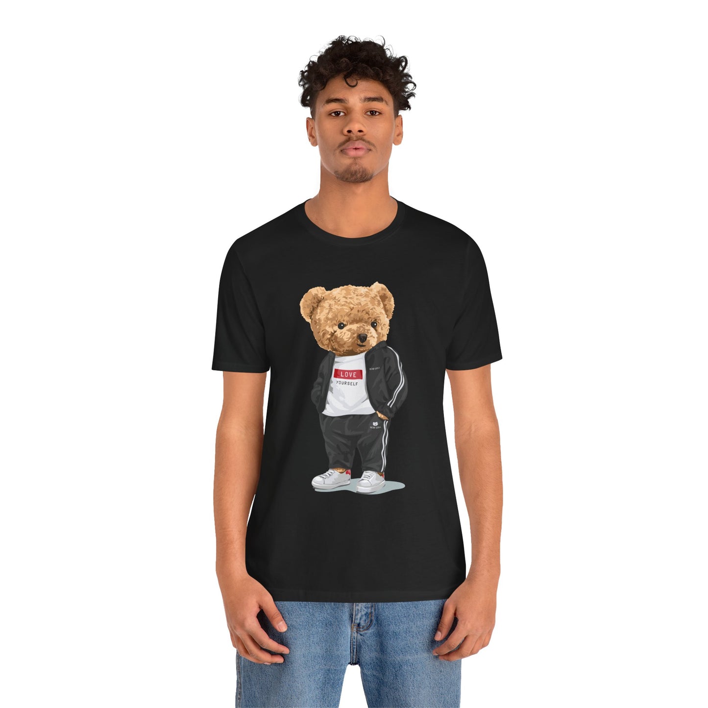 Streetwear Bear Graphic Tee, Casual Unisex T-Shirt, Fun Fashion for Teens, Gift for Birthday, Cool Outfit for Casual Days