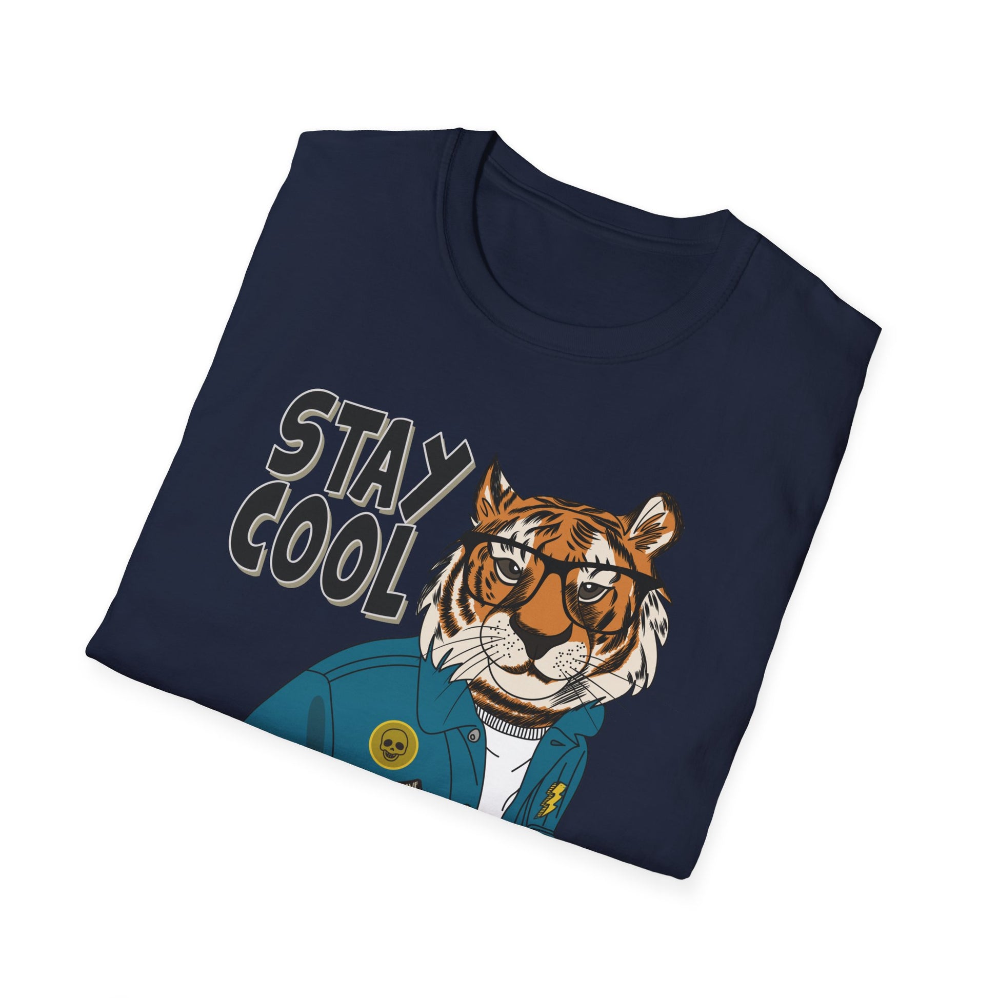 Cool Tiger Graphic T-Shirt | Stay Cool Tee, Unisex Sizes, Casual Wear, Gift for Animal Lovers, Everyday Style