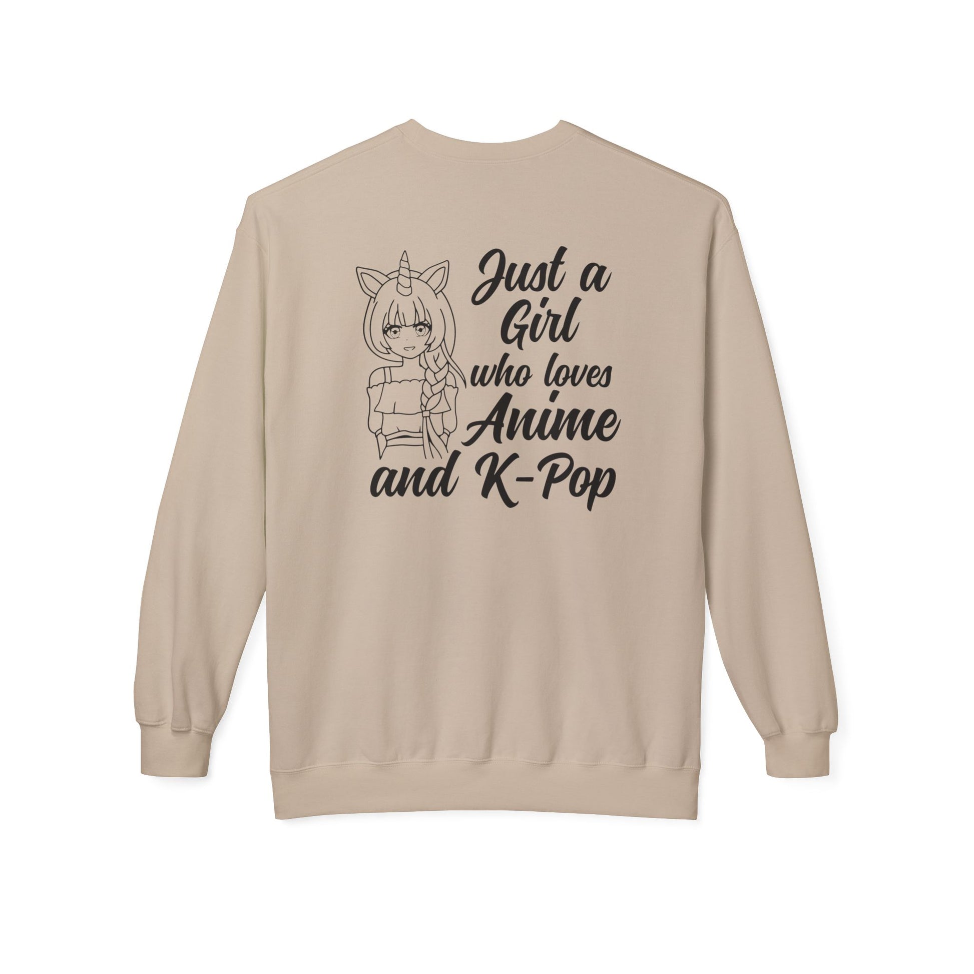 Anime & K-Pop Crewneck Sweatshirt, Cozy Gift for Fans, Cute Fashion for Anime Lovers, Perfect for Casual Outfits, Birthday & Holiday Gift