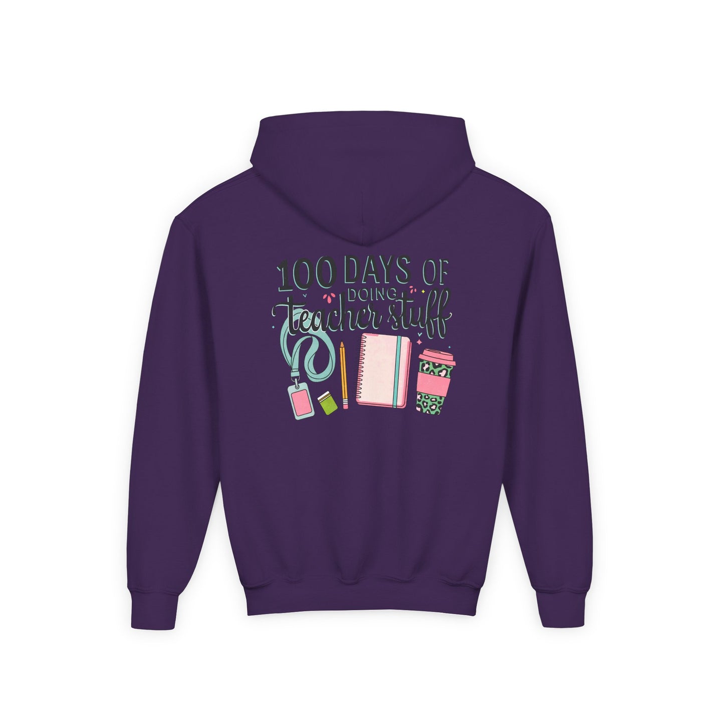 Teacher Appreciation Youth Hoodie, Perfect for School Days, Gifts for Educators, 100 Days of Teacher Stuff, Cozy Classroom Wear, Fun