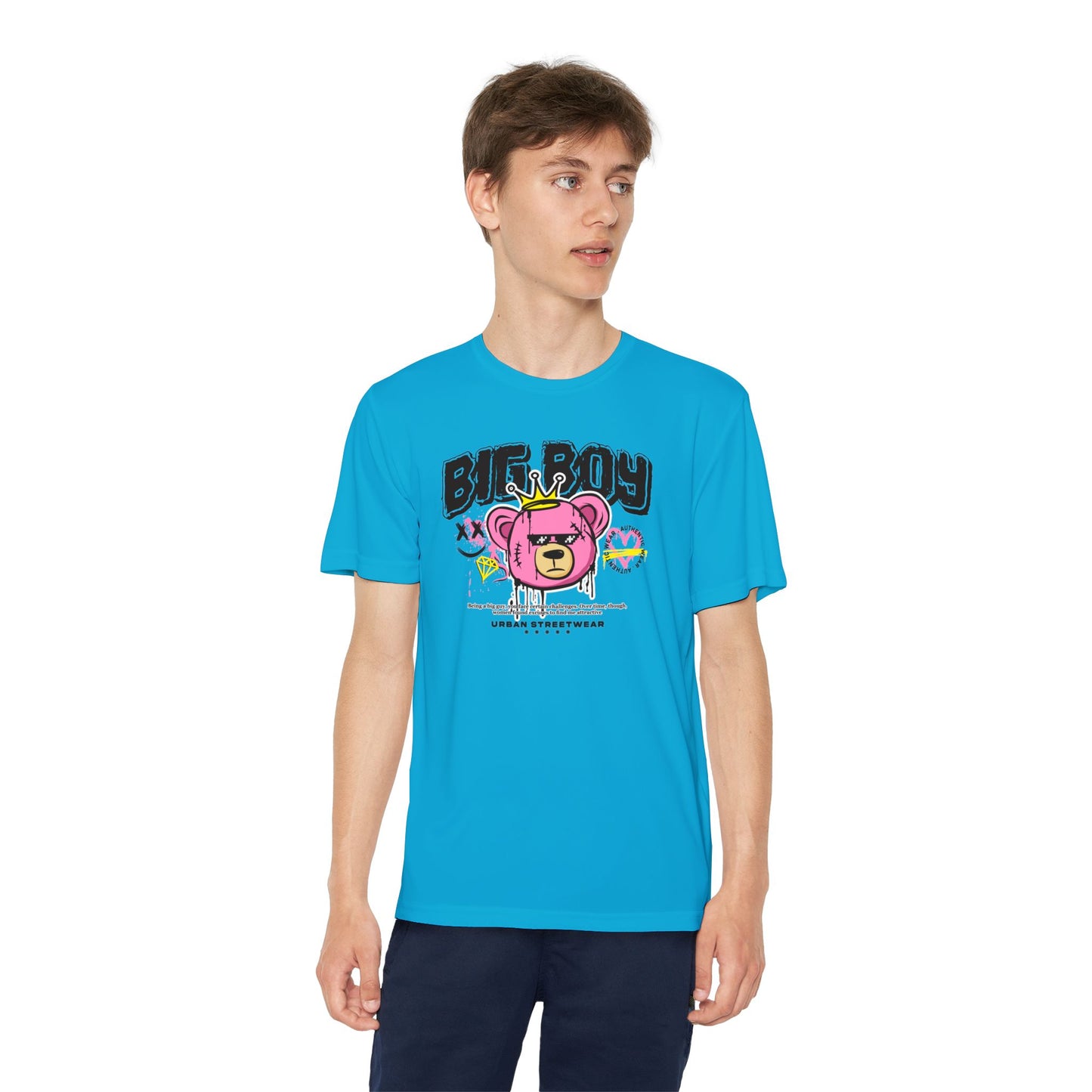 Youth Graphic Tee - Cool Bear Design, Trendy Youth Shirt, Perfect Gift for Kids, Summer Wear, Birthday Present, Sportswear