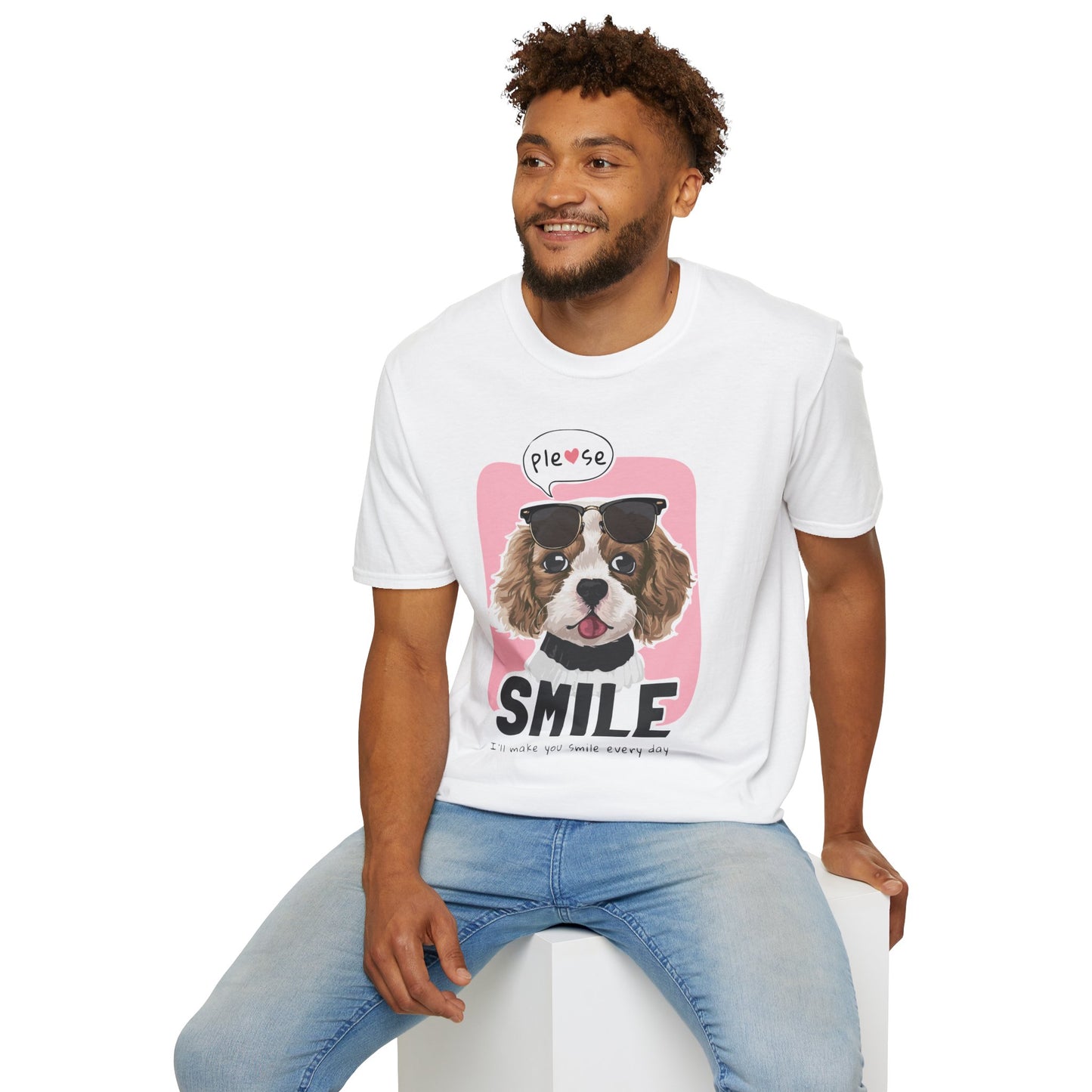 Cute Dog Smile T-Shirt, Dog Lover Gift, Pet Theme Apparel, Funny Animal Tee, Happy Summer Style