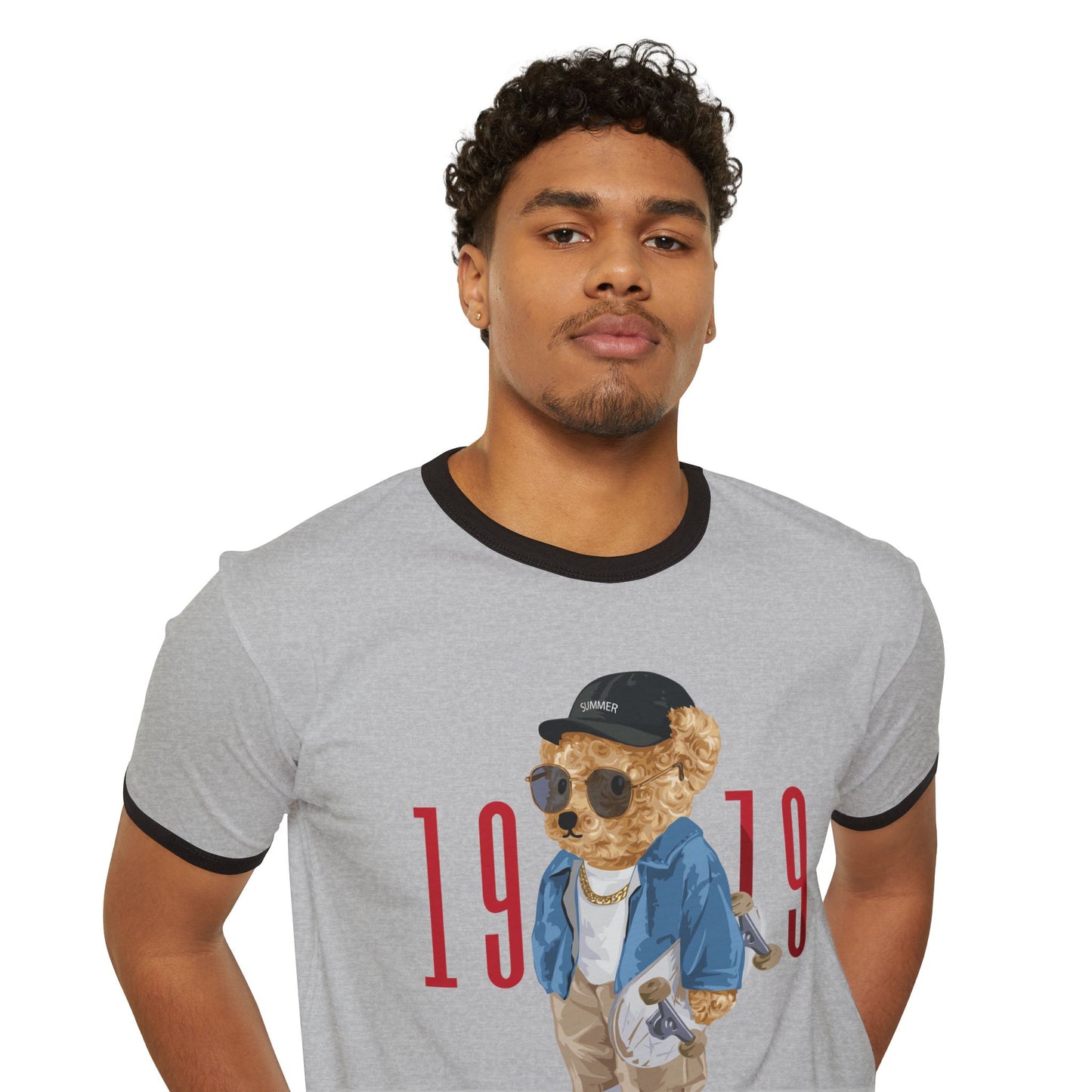 Retro Bear Graphic T-Shirt, Unisex Vintage Tee, Casual Summer Top, Birthday Gift, Streetwear Style, 1979 Los Angeles Design