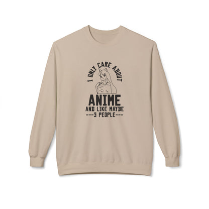 Anime Lover Crewneck Sweatshirt - Perfect for Gift, Casual Wear, Cosplay, Anime Events, Pop Culture Enthusiasts Sand
