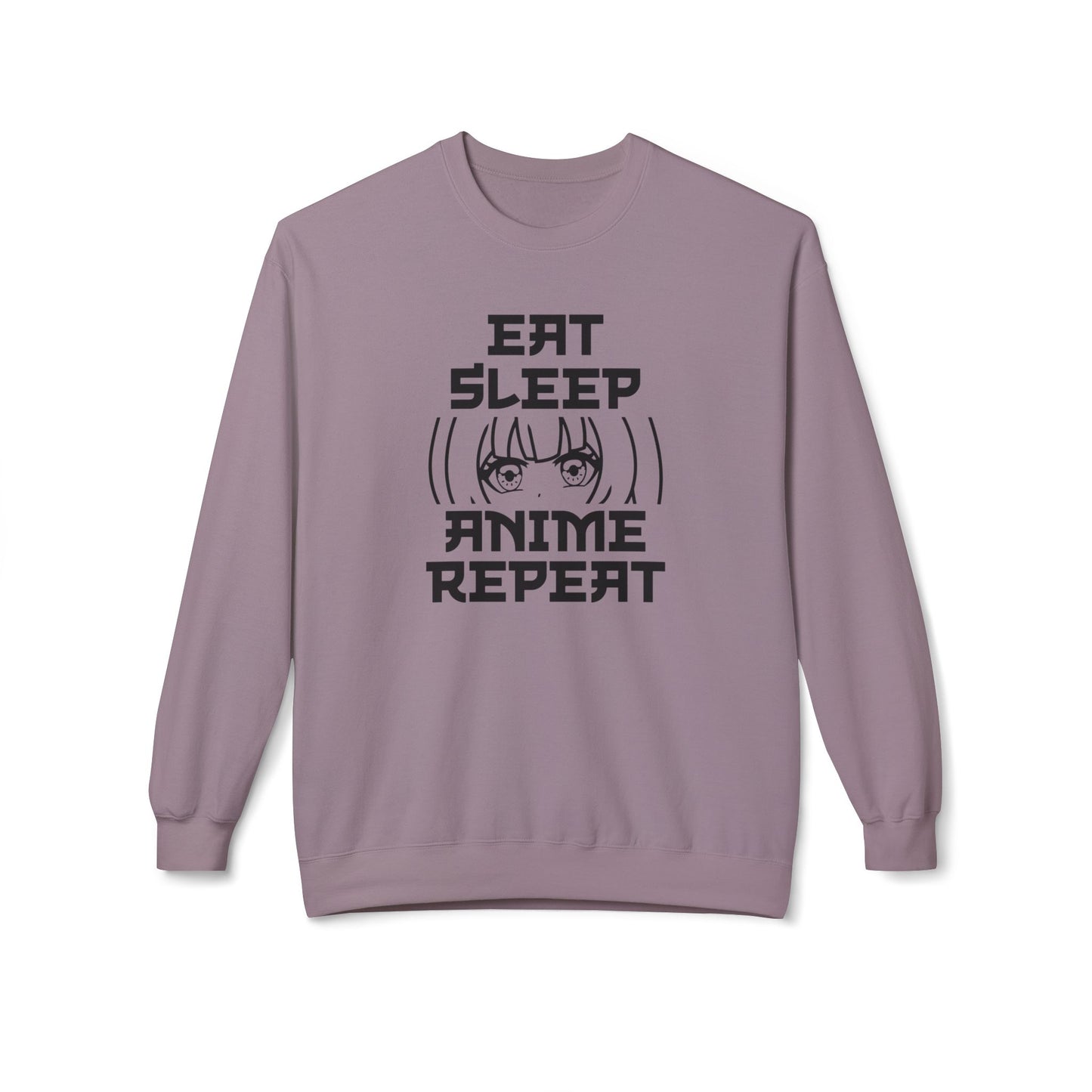 Anime Fan Crewneck Sweatshirt, Cozy Fleece, Gift for Anime Lovers, Casual Wear, Funny Sweatshirt