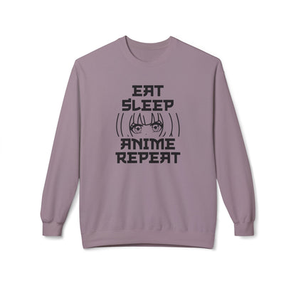 Anime Fan Crewneck Sweatshirt, Cozy Fleece, Gift for Anime Lovers, Casual Wear, Funny Sweatshirt