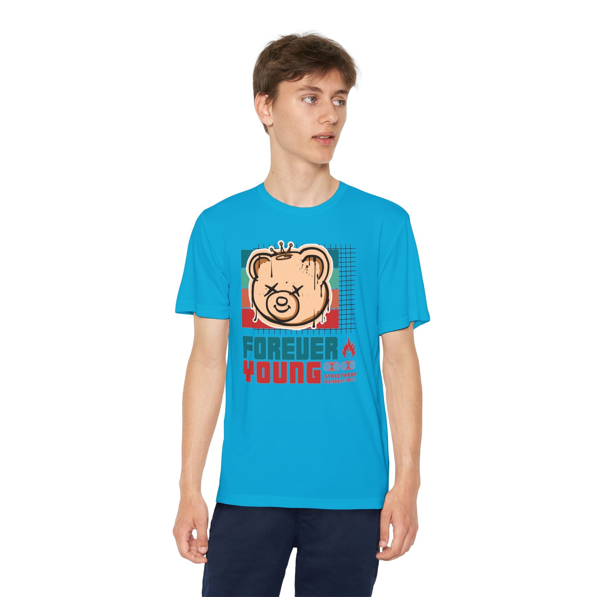 Forever Young Youth Tee - Trendy Cotton T-Shirt for Kids, Perfect for Birthdays, Parties, Sports Events, Gifts, Casual Wear