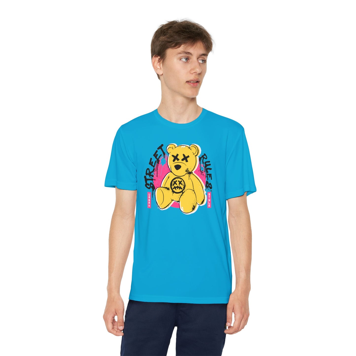Street Bear Youth Tee - Trendy Graphic T-Shirt, Kids' Casual Wear, Birthday Gift, Streetwear Style, Cool Summer Shirt