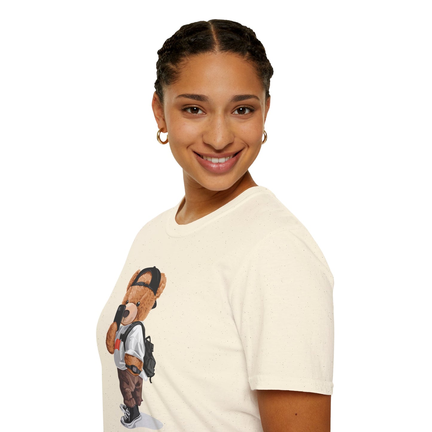 Selfie Bear Unisex T-Shirt | Cute Graphic Tee for Animal Lovers, Perfect Gift for Birthdays, Music Festivals, Casual Wear, or Everyday Style