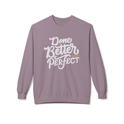 Motivational Fleece Sweatshirt: Cozy Crewneck, Perfect for Self-Care Days, Gift for Friends, Inspirational Quotes, Peer Encouragement Paragon