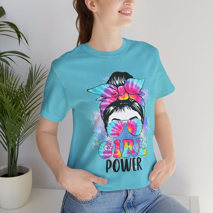Empowering Girl Power Tee, Unisex T-Shirt for Girls, Feminist Apparel, Gift for Her, Cute Summer Top, Casual Statement Shirt