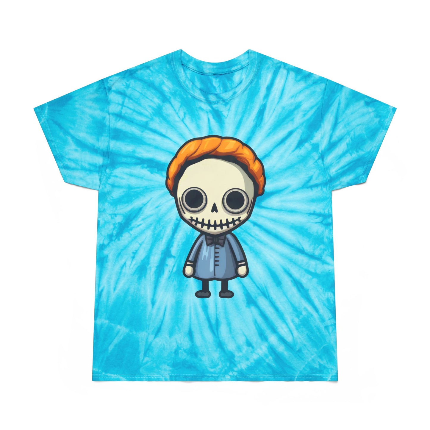 Tie-Dye Graphic Tee, Fun Skeleton Design, Casual Summer Shirt, Retro Festival Apparel, Vibrant Gift for Kids - Cozy Kawaii LLC
